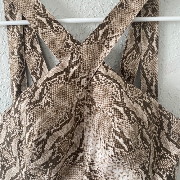 Python Print Strappy Dress - Picture 3 of 6